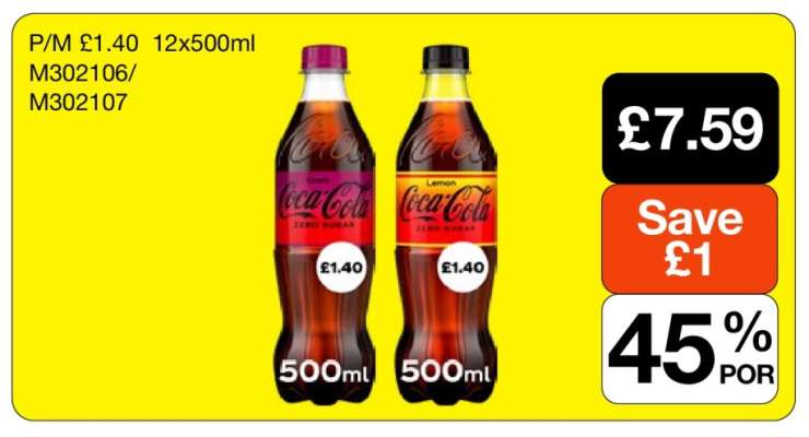 Coca-Cola Zero Sugar 12x500ml
