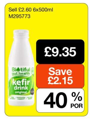 Biotiful gut health kefir drink original