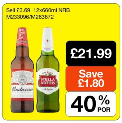 Budweiser & Stella Artois