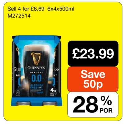 Guinness Draught 0.0 Alcohol Free