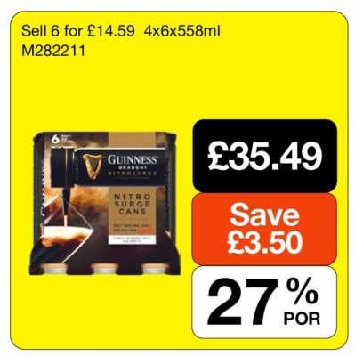 Guinness Draught Nitro Surge Cans