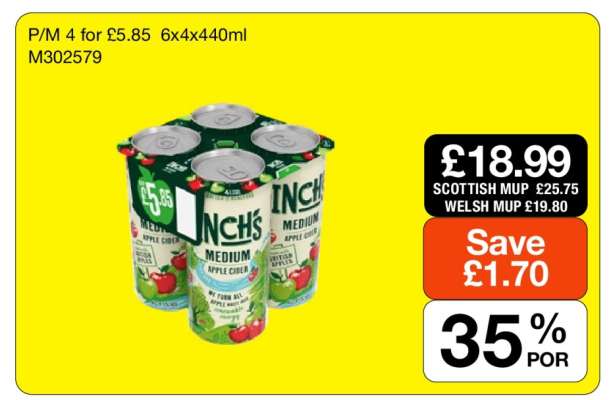 Inch's Medium Apple Cider