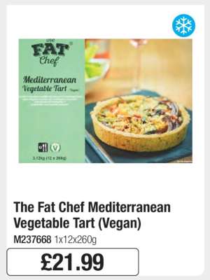 The Fat Chef Mediterranean Vegetable Tart (Vegan)