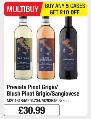 Previata Pinot Grigio/Blush Pinot Grigio/Sangiovese