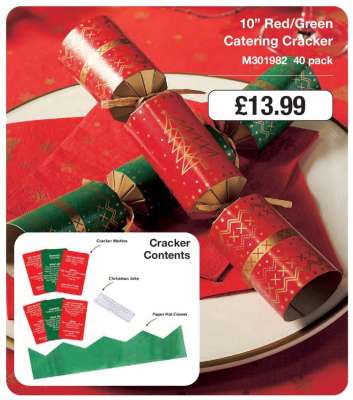 10” Red/Green Catering Cracker