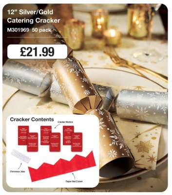 12” Silver/Gold Catering Cracker