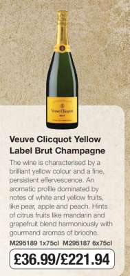 Veuve Clicquot Yellow Label Brut Champagne