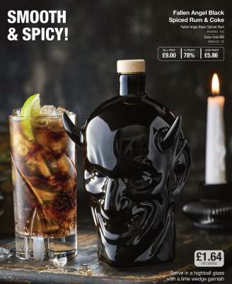 Fallen Angel Black Spiced Rum & Coke