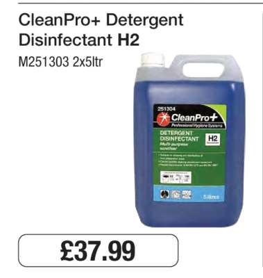 CleanPro+ Detergent Disinfectant H2