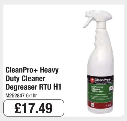 CleanPro+ Heavy Duty Cleaner Degreaser RTU H1