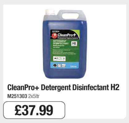 CleanPro+ Detergent Disinfectant H2
