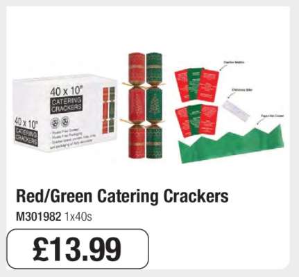 Red/Green Catering Crackers
