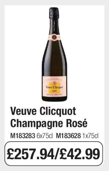 Veuve Clicquot Champagne Rosé