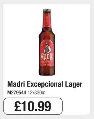 Madri Excepcional Lager