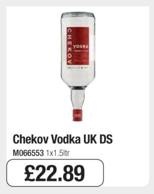 Chekov Vodka UK DS