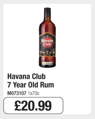 Havana Club 7 Year Old Rum