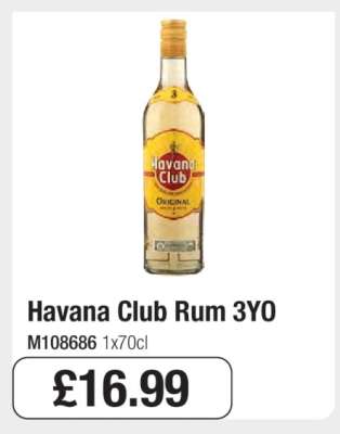 Havana Club Rum 3YO
