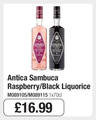 Antica Sambuca Raspberry/Black Liquorice