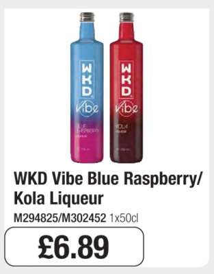 WKD Vibe Blue Raspberry/Kola Liqueur