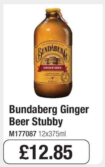 Bundaberg Ginger Beer Stubby