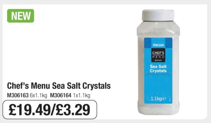 Chef’s Menu Sea Salt Crystals