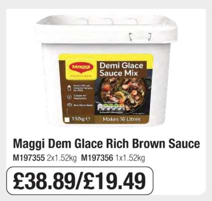 Maggi Dem Glace Rich Brown Sauce