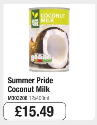 Summer Pride Coconut Milk