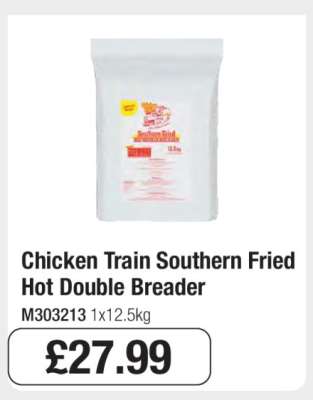 Chicken Train Southern Fried Hot Double Breader