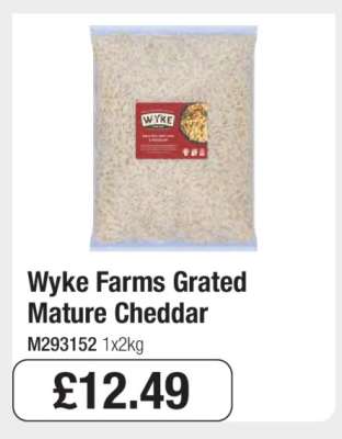 Wyke Farms Grated Mature Cheddar