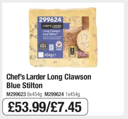 Chef’s Larder Long Clawson Blue Stilton
