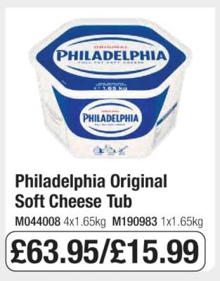 Philadelphia Original Soft Cheese Tub