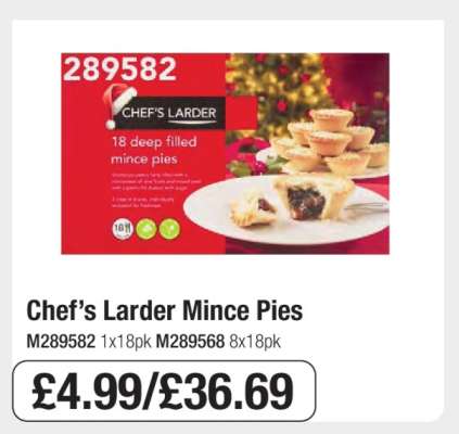 Chef’s Larder Mince Pies