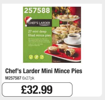 Chef’s Larder Mini Mince Pies