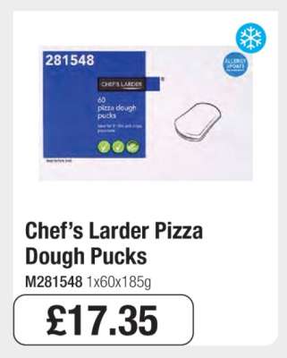 Chef’s Larder Pizza Dough Pucks