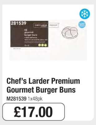 Chef’s Larder Premium Gourmet Burger Buns