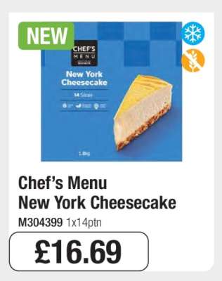 Chef’s Menu New York Cheesecake