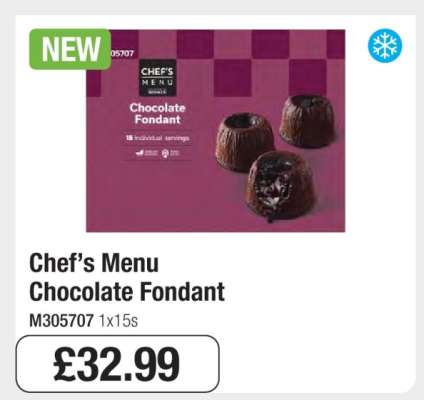 Chef’s Menu Chocolate Fondant