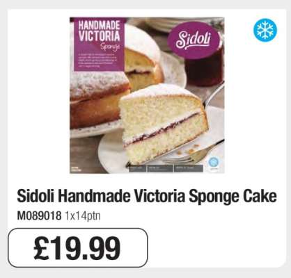 Sidoli Handmade Victoria Sponge Cake