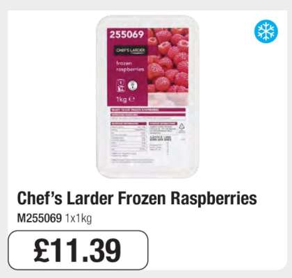 Chef’s Larder Frozen Raspberries