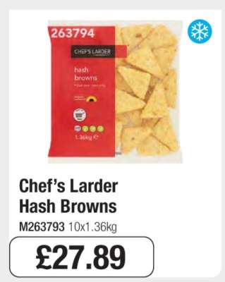 Chef’s Larder Hash Browns