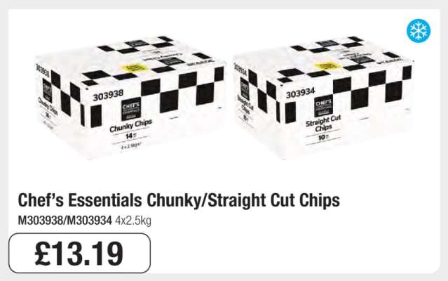 Chef’s Essentials Chunky/Straight Cut Chips