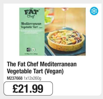 The Fat Chef Mediterranean Vegetable Tart (Vegan)