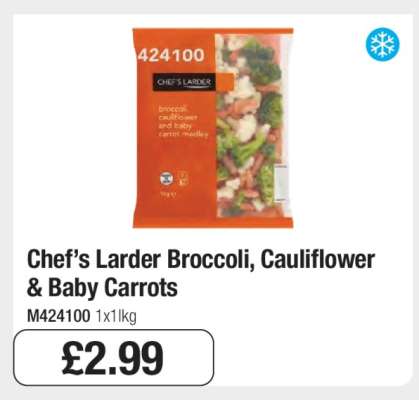 Chef’s Larder Broccoli, Cauliflower & Baby Carrots