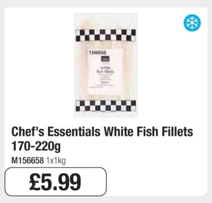 Chef’s Essentials White Fish Fillets 170-220g