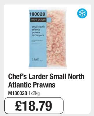 Chef’s Larder Small North Atlantic Prawns