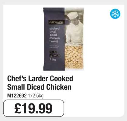 Chef’s Larder Cooked Small Diced Chicken