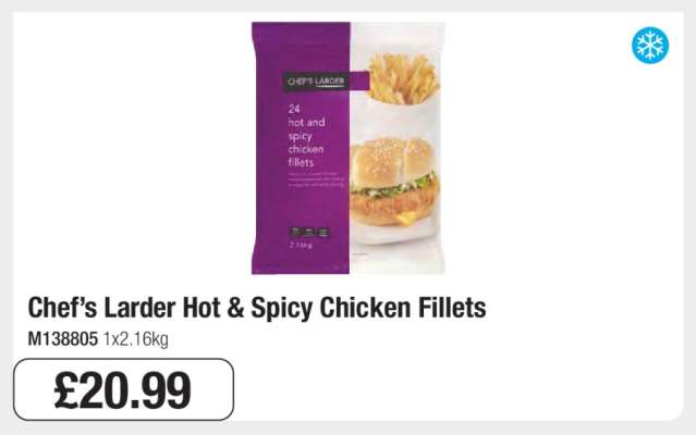 Chef’s Larder Hot & Spicy Chicken Fillets