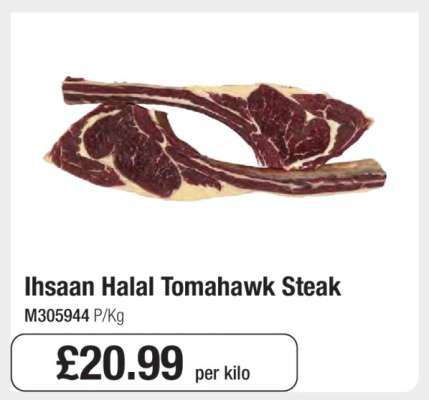 Ihsaan Halal Tomahawk Steak