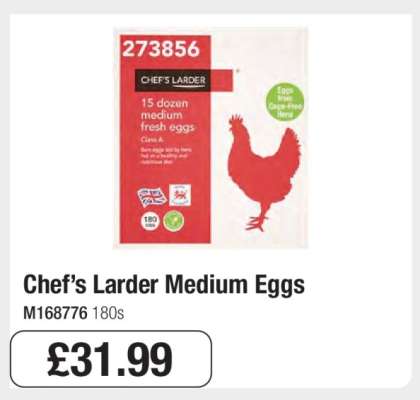 Chef’s Larder Medium Eggs