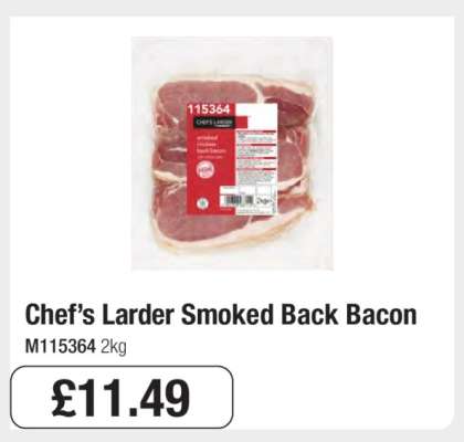 Chef’s Larder Smoked Back Bacon